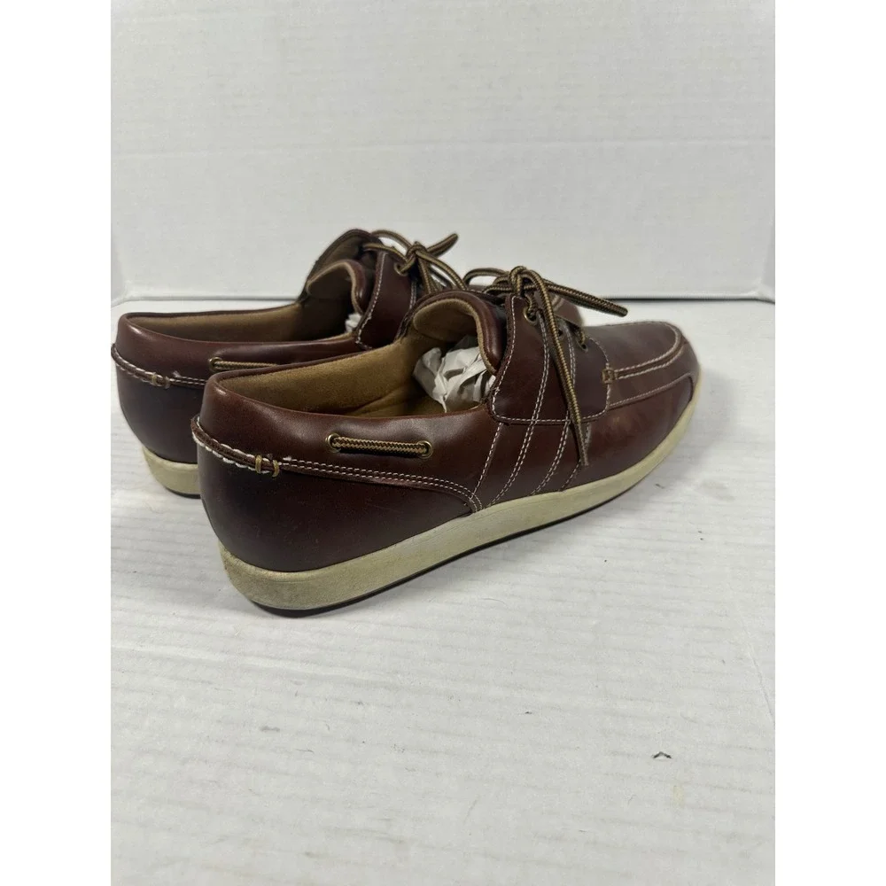 FootJoy Contour Casual Brown Leather Spikeless Golf Shoes Mens 11.5 M‎ 54332